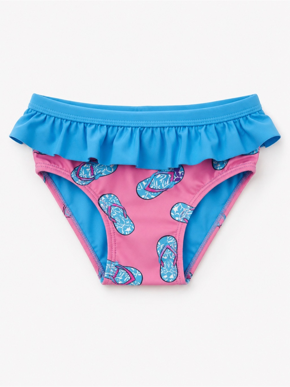 Ingear Blue Girls' Swim Bottoms with Pink Accent